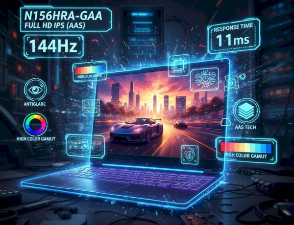 15.6 Full HD IPS 40 Pin 144Hz Laptop Ekranı - N156HRA-GAA